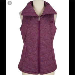 Purple The North Face Puffer Vest